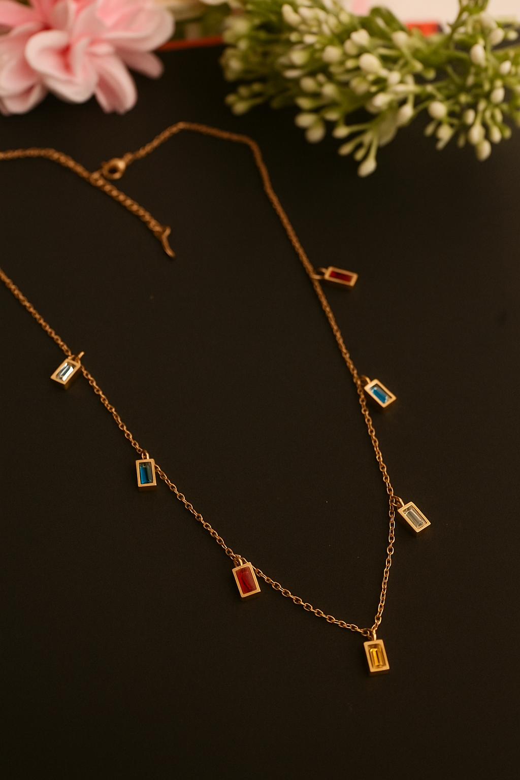 Rainbow Charm Necklace