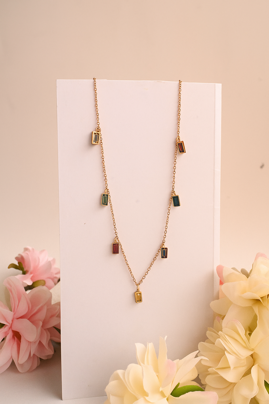 Rainbow Charm Necklace