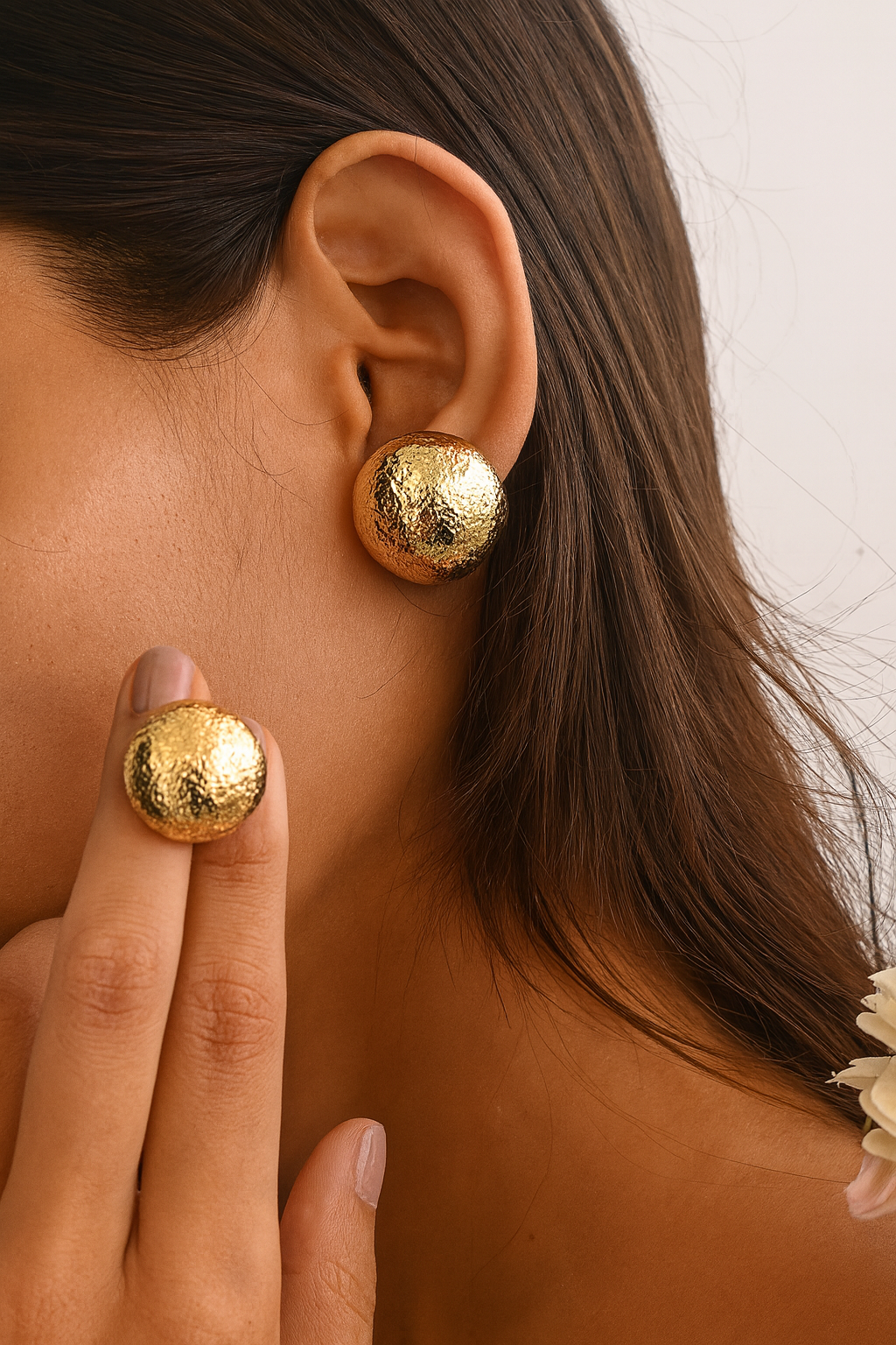 Golden Bubble Studs