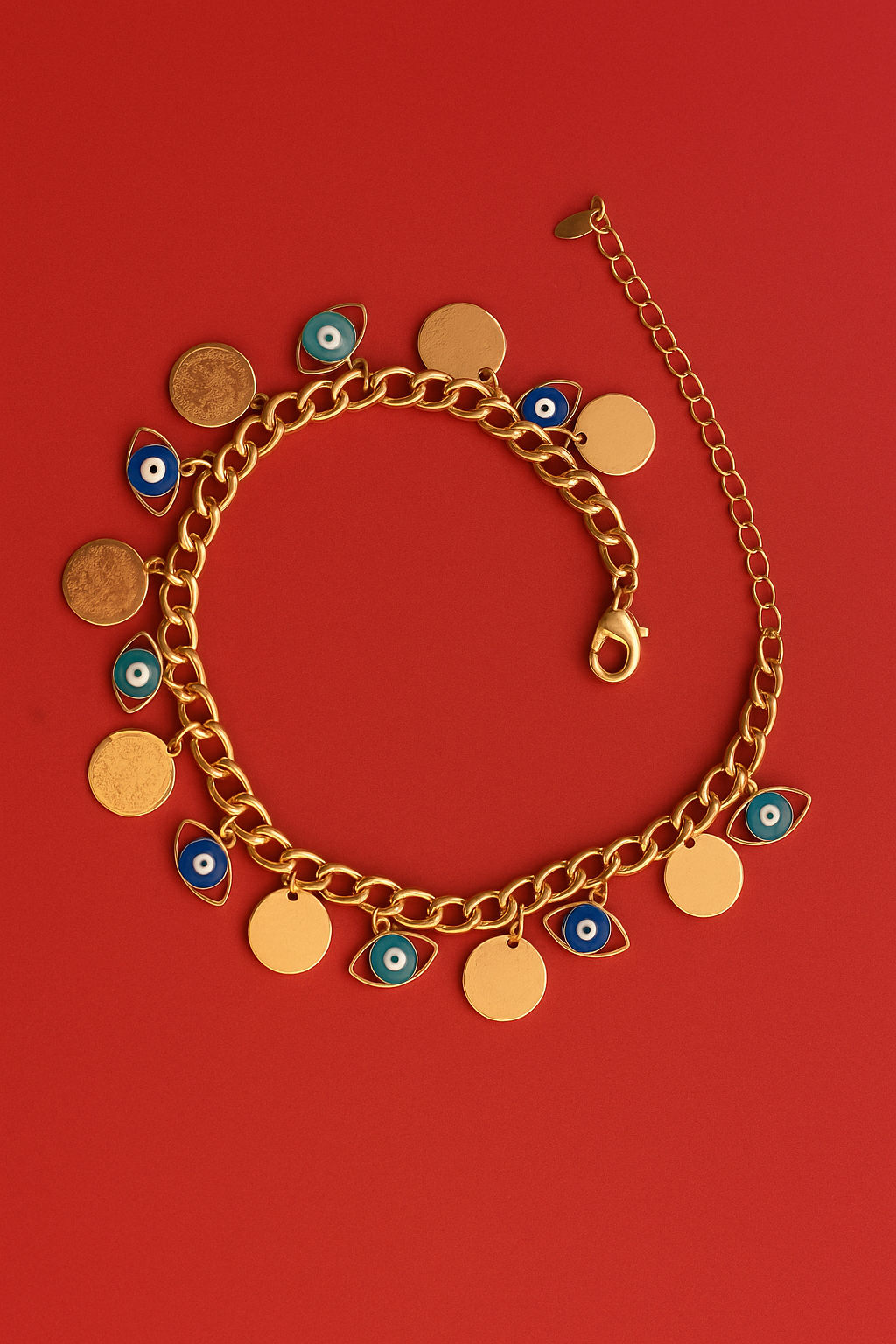 Lucky Disc Anklet